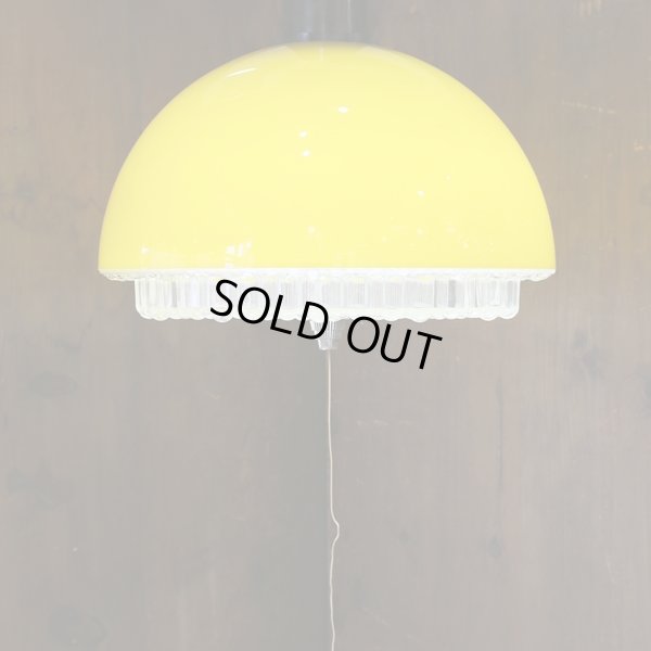 画像4: HIKARI　光電器製作所　レトロ　ペンダントライト/吊り下げ照明　KC-314　バブルイエロー　ユーズド品