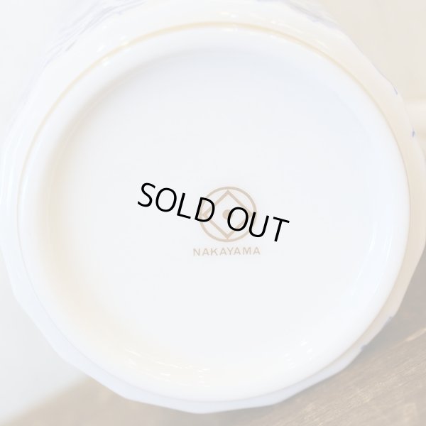 画像8: ナカヤマ　コーヒーカップ＆ソーサー　金彩×青花柄　未使用品