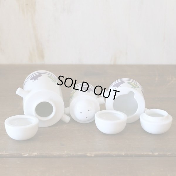 画像4: NT　ノリタケ　NATTY PEAR　カスターセット/卓上調味料入れ3点セット　未使用品（コ3398）