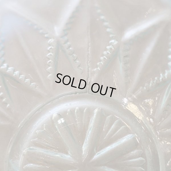 画像8: アンティーク　氷コップ/古いガラス器　ブルー×乳白色　