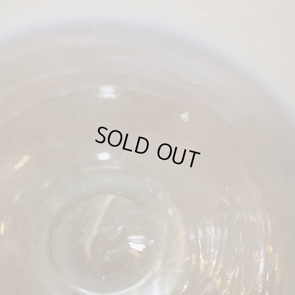 画像5: アンティーク　氷コップ　古いガラス器　乳白色×赤縁（か3410）