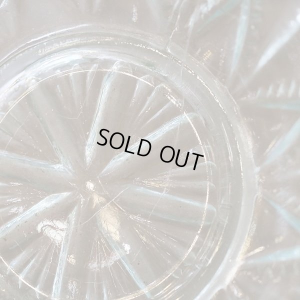 画像5: アンティーク　氷コップ/古いガラス器　ブルー×乳白色　