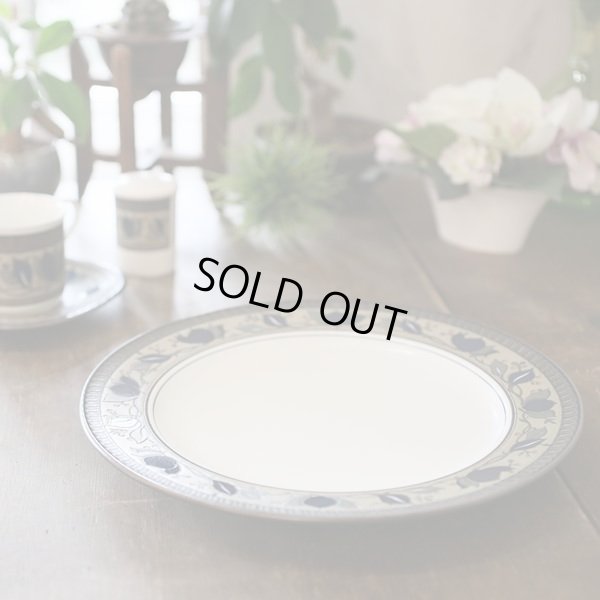 画像3: MIKASA　ミカサ　28ｃｍプレート　大皿　Potter's Gallery　MK222　葉柄　未使用品（箱8　3472）