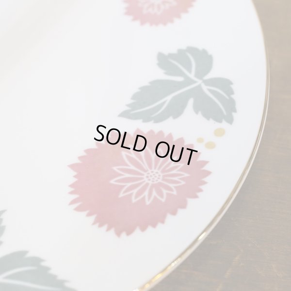 画像6: NARUMI　鳴海製陶　ハンドル付きサーブプレート/オーバルプレート　草花柄　未使用品