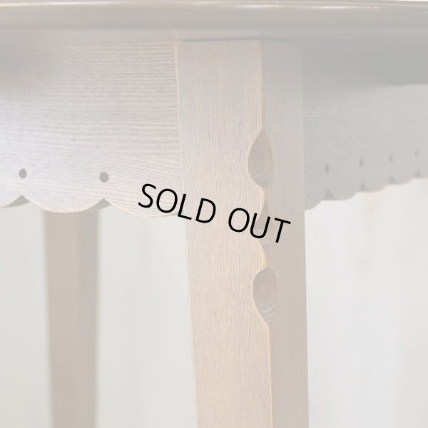 画像5: パリの雑貨屋　丸テーブル＆フラワーチェアー2脚セット　ユーズド品