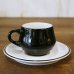 画像3: ノリタケ　FOLKSTONE　GENUINE　ストーンウェア　コーヒーカップ＆ソーサー　ブラック＆ホワイト　未使用品（E3536）