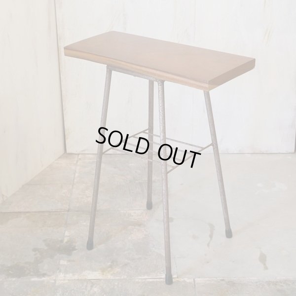 画像2: サイドテーブル　木×アイアン　カスタムメイド