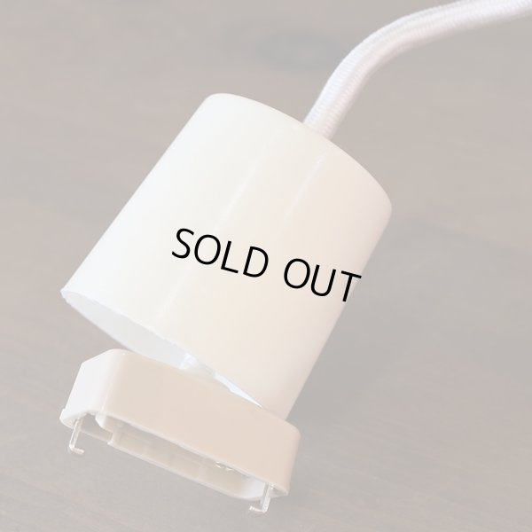 画像7: レトロ　ペンダントライト　丸形　チューリップ　オレンジ×白　コード長50ｃｍ　ユーズド品