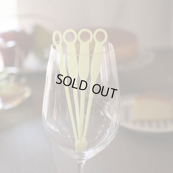 画像1: タッパーウェア　マドラー　イエロー　4本セット　未使用品（S3568）