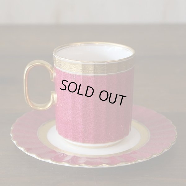 画像3: NAKAYAMA　ナカヤマ　コーヒーカップ＆ソーサー　金彩×ローズ　未使用品