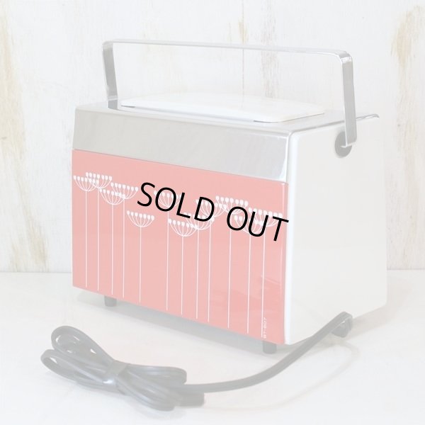 画像3: ゼネラル　自動トースタ/ポップアップトースター　レトロ　花柄　赤　ユーズド美品