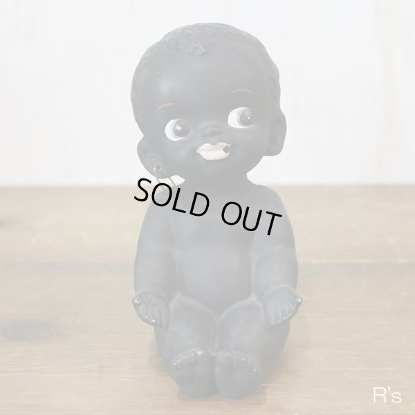 画像2: 陶器製　レトロ人形　黒人　女の子　ユーズド品