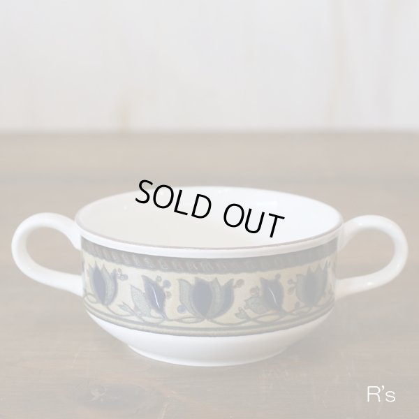 画像2: MIKASA　ミカサ　手付きスープカップ　Potter's Gallery　MK222　葉柄　未使用品（ソ3674）