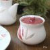 画像1: NARUMI　鳴海製陶　キャニスター/蓋付き小鉢　ピンク　葉柄　未使用品（ミ3684） (1)