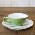 画像3: NARUMI　鳴海製陶　ティーカップ＆ソーサー　グリーン　葉形　未使用品（ゆ3707）