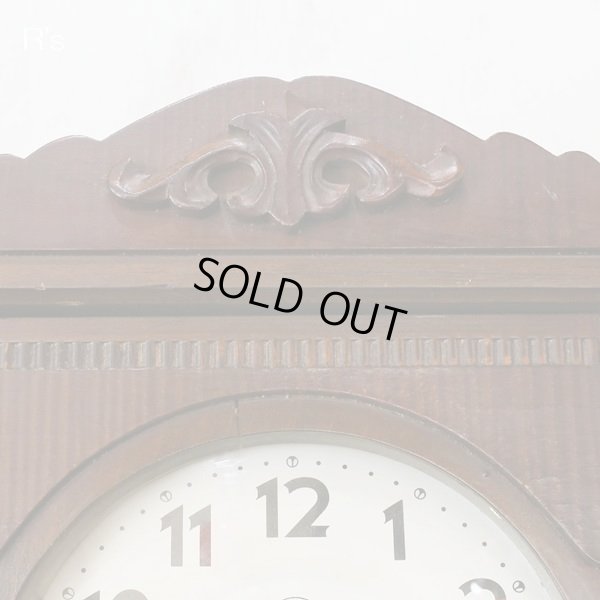 画像4: 堀田時計店　CROWNFAN　レトロ　ゼンマイ式振り子時計/掛け時計　ユーズド品（店3718）