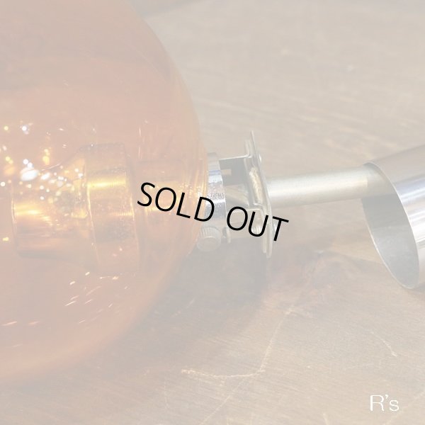 画像6: レトロ　ガラス　ペンダントライト/吊り下げ照明　オレンジ　ユーズド品