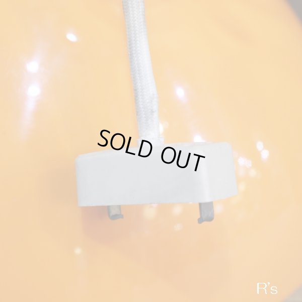 画像7: 東芝　レトロ　ドーム形　ペンダントライト/吊り下げ照明　オレンジ　ユーズド品