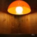 画像2: 東芝　レトロ　ドーム形　ペンダントライト/吊り下げ照明　オレンジ　ユーズド品