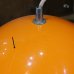 画像6: 東芝　レトロ　ドーム形　ペンダントライト/吊り下げ照明　オレンジ　ユーズド品