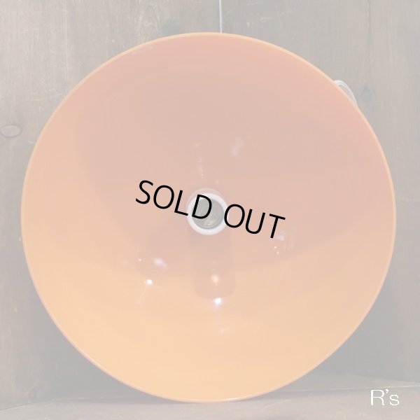 画像5: 東芝　レトロ　ドーム形　ペンダントライト/吊り下げ照明　オレンジ　ユーズド品