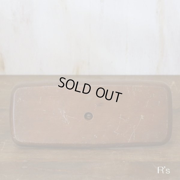 画像7: レトロ　ペン皿/小物トレー　鹿アイアン×ウッドトレイ　ユーズド品　