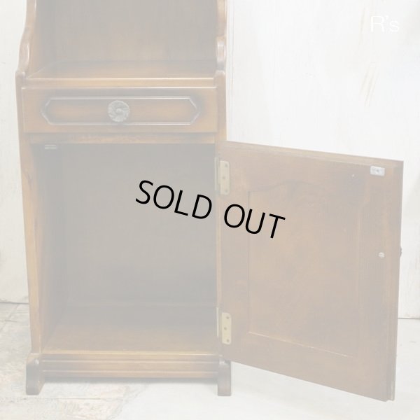 画像10: カリモク　コロニアル　電話台/小型木製キャビネット　ユーズド品