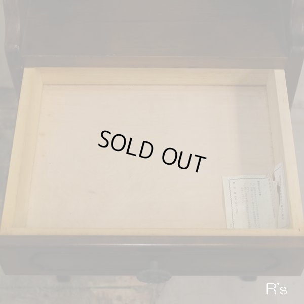 画像9: カリモク　コロニアル　電話台/小型木製キャビネット　ユーズド品