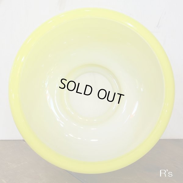 画像4: ダイコー　レトロ　ガラス　ペンダントライト/吊り下げ照明　イエロー　ユーズド品