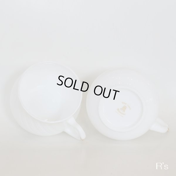 画像8: Maruri　ボーンチャイナ　ペア　コーヒーカップ＆ソーサー　スプーン付き　スワン　MR920　未使用品　箱付き（ア3818）