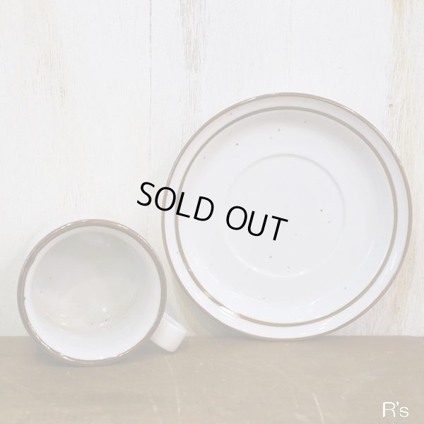 画像3: earthstone　レトロ　ストーンウェア　カップ＆ソーサー　未使用品（コ3839）