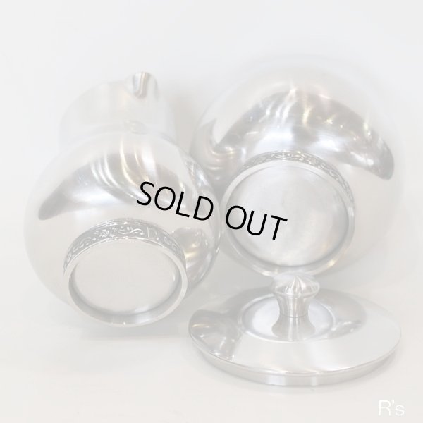 画像5: Mt.Fuji　マウントフジ　ステンレス　シュガーポット＆クリーマーセット　未使用品