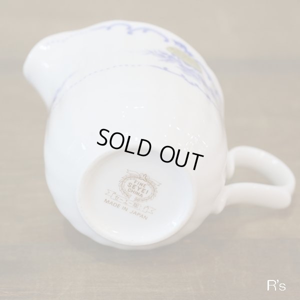 画像5: SEYEI　セーエー陶器　FINE　Opal China　クリーマー/ミルクポット　青い花柄　未使用品（を3856）