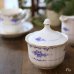 画像1: SEYEI　セーエー陶器　FINE　Opal China　シュガーポット/キャニスター　青い花柄　未使用品（を3857） (1)
