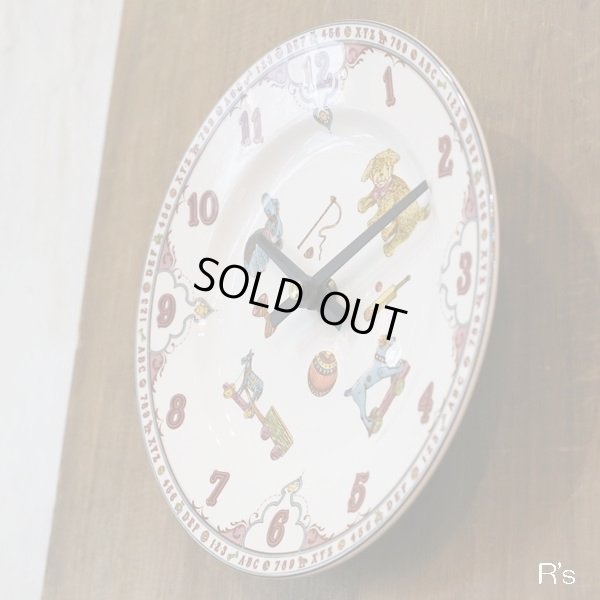 画像2: イギリス　Spode　ウォールクロック/壁掛け時計　Edwardian Childhood　秒針無し　ユーズド品（店3883）