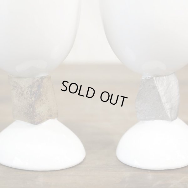 画像4: 長江重和作　ペアワインカップ　ゴールド＆シルバー　未使用品　箱付き