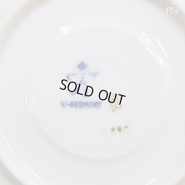 画像6: ドイツ　フェルステンベルグ　デミタスカップ＆ソーサー　金彩×ブルー　未使用品