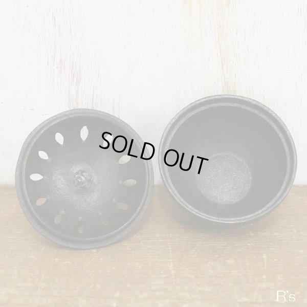 画像5: 南部鉄　香炉　猫×魚　未使用品（ン3931）