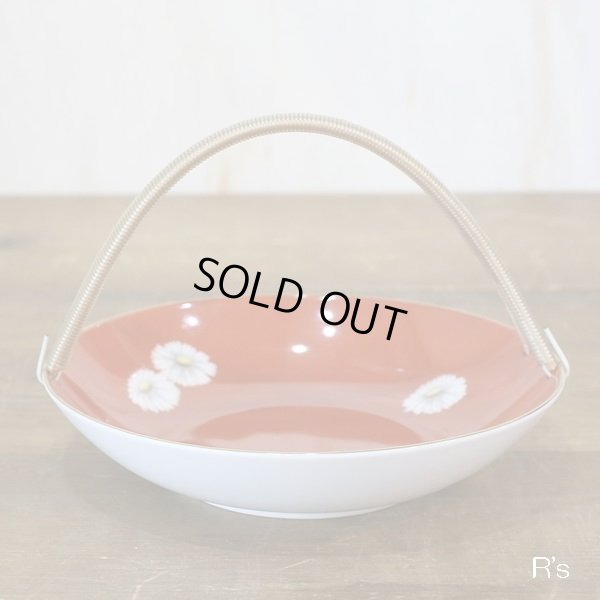 画像2: ノリタケ　赤菊　ハンドル付きプレート/サーブプレート　未使用品