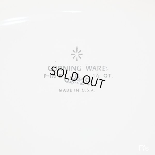 画像5: U.S.A.コーニング　旭硝子　パイロセラム　角型両手鍋/ガラス鍋　コーンフラワー　未使用品　説明書付き（よ3961）