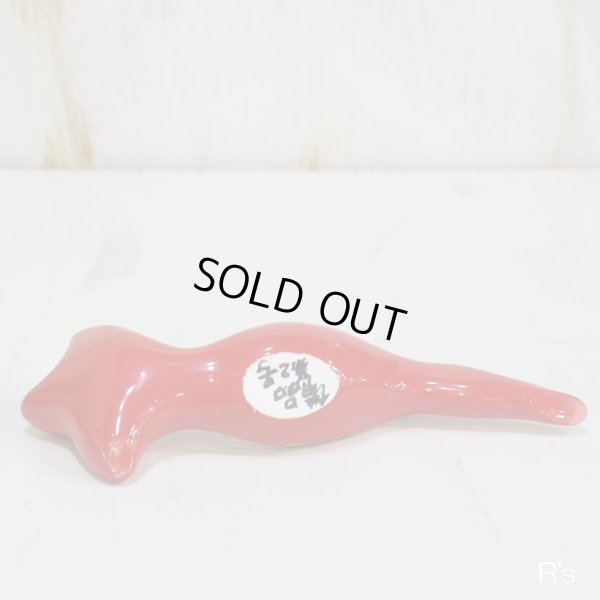 画像6: レトロ　人型オブジェ/女性型置物　Elegant　エレガント　赤　ボーン・チャイナ　ユーズド品（箱3　41）