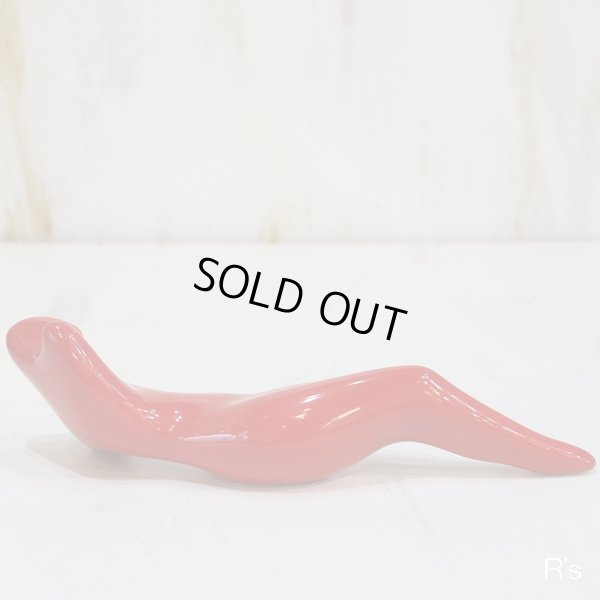 画像4: レトロ　人型オブジェ/女性型置物　Elegant　エレガント　赤　ボーン・チャイナ　ユーズド品（箱3　41）