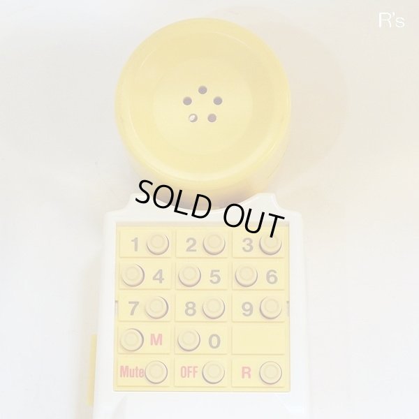 画像6: 富士通　レトロ　プッシュホン/押しボタン式電話機/壁掛け電話機　Quirin　キラン　イエロー　ユーズド品（モ145）