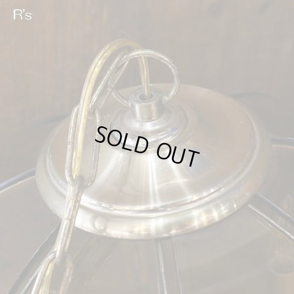 画像8: アンティーク調　シャンデリア　ガラスペンダントライト/吊り下げ照明　アンバー　ユーズド品