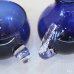 画像3: WAKO　和光　クリスタルガラス　シュガーポット＆クリーマーセット　ブルー　未使用品　箱付き（ア3995）