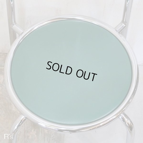 画像4: Chitose　スタッキングスチールチェアー/椅子　FLORA-HA　グリーン　ユーズド品