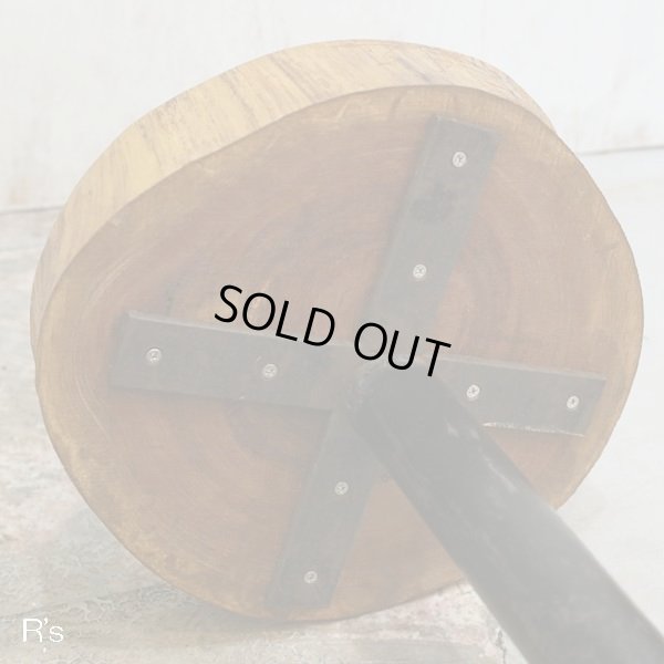 画像6: 回転椅子　スツール　木×アイアン　カスタムメイド