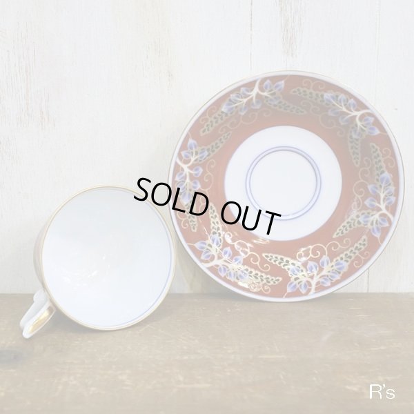 画像6: 有田焼　其泉窯　萬國博覧會の伊万里　カップ＆ソーサー　赤濃藤唐草文　モデルルーム展示品