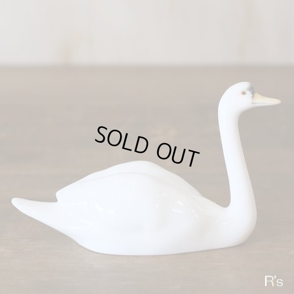 画像3: オールドノリタケ　ボーンチャイナ　白鳥/スワン　A　ハンドペイント　アンティーク品