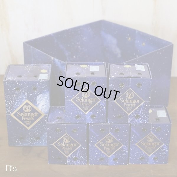 画像14: マレーシア　ロイヤルセランゴール　ピューター/錫　酒器セット　徳利＆盃5客＆トレー　モデルルーム展示品